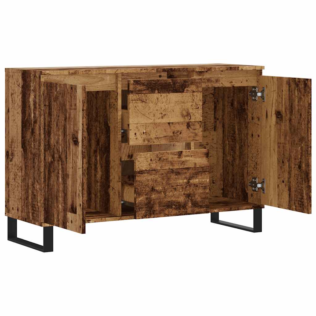 Credenza Legno Antico 101,5x35x70 cm in Legno Multistrato - homemem39