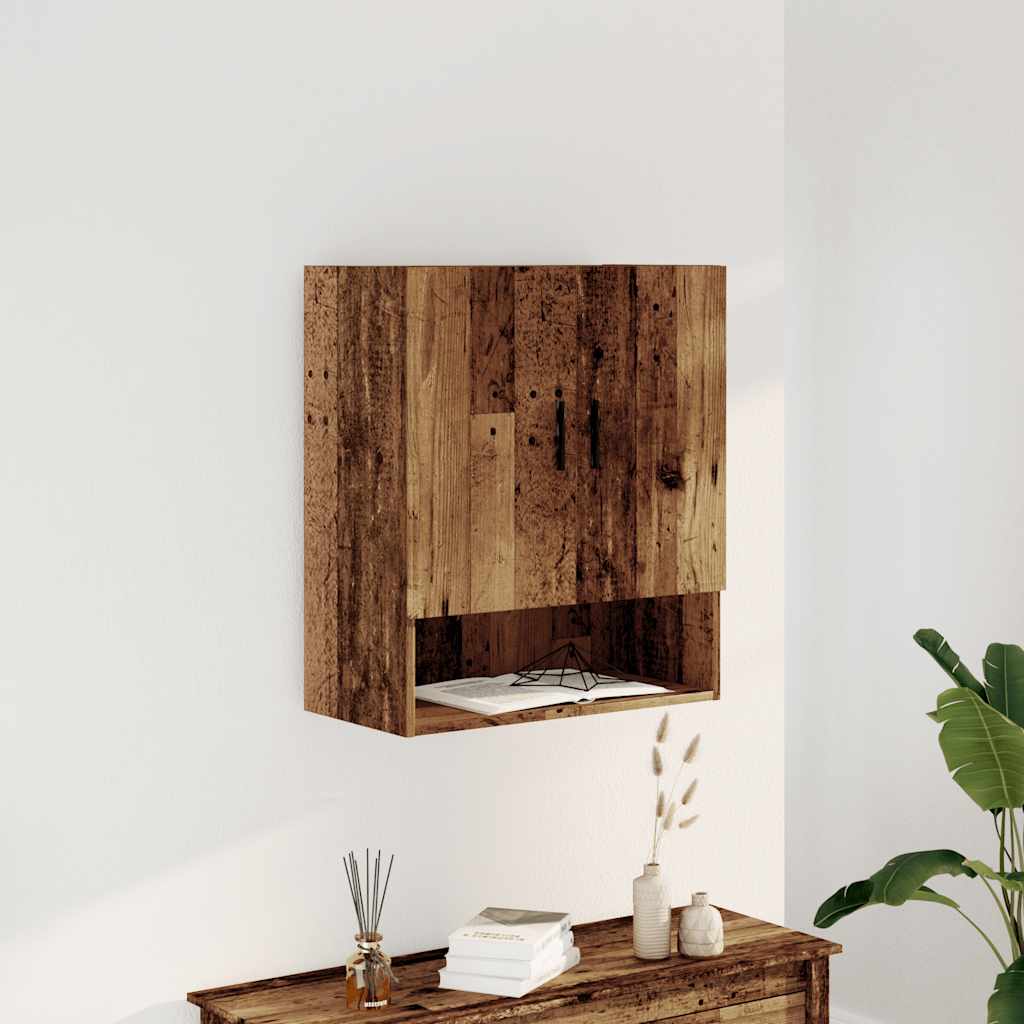 Armadietto a Muro Legno Antico 60x31x70 cm in Truciolato | homemem39