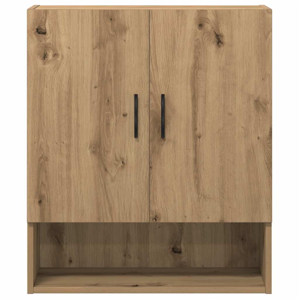 Armadietto a Muro Rovere Artigianale 60x31x70 cm in Truciolato