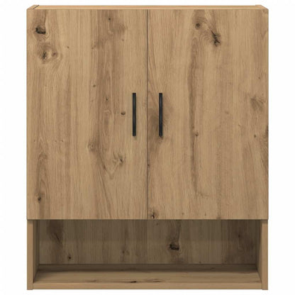 Armadietto a Muro Rovere Artigianale 60x31x70 cm in Truciolato