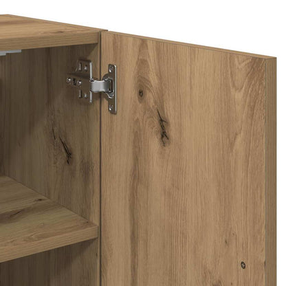 Armadietto a Muro Rovere Artigianale 60x31x70 cm in Truciolato | homemem39
