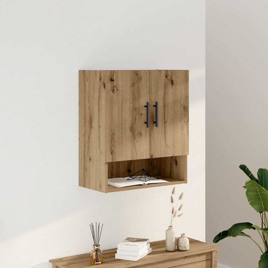Armadietto a Muro Rovere Artigianale 60x31x70 cm in Truciolato | homemem39