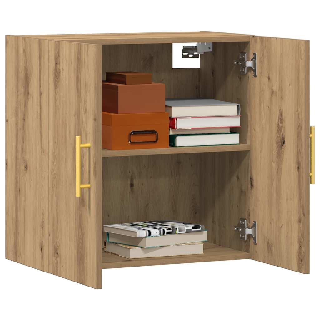 Armadietto a Muro Rovere Artigianale 60x31x60 cm in Truciolato | homemem39