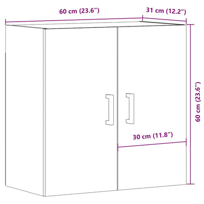 Armadietto a Muro Legno Vecchio 60x31x60 cm in Truciolato | homemem39