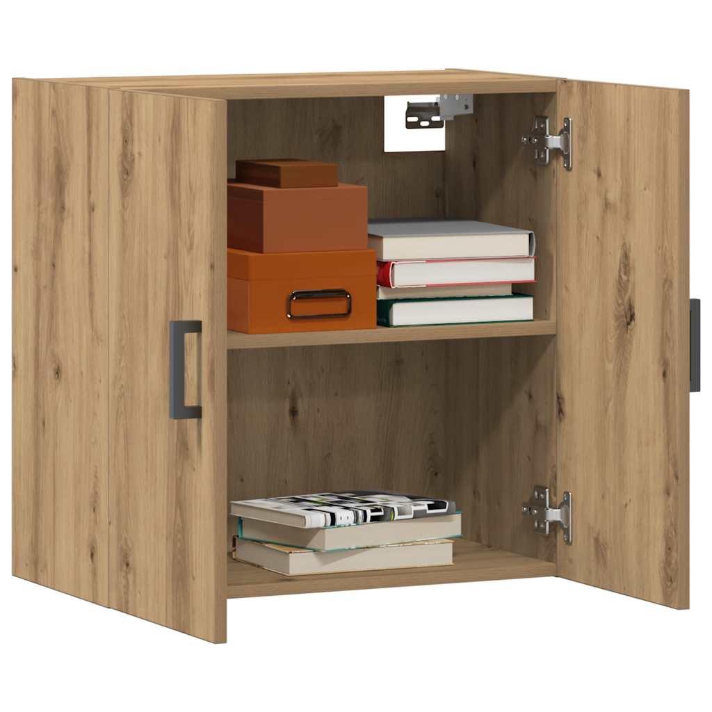 Armadietto a Muro Rovere Artigianale 60x31x60 cm in Truciolato