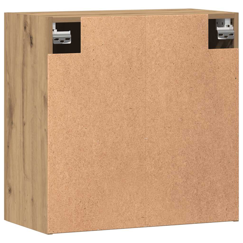 Armadietto a Muro Rovere Artigianale 60x31x60 cm in Truciolato