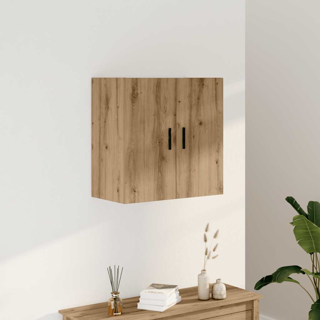 Armadietto a Muro Rovere Artigianale 60x31x60 cm in Truciolato