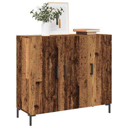 Credenza Legno Antico 90x34x80 cm in Legno Multistrato - homemem39