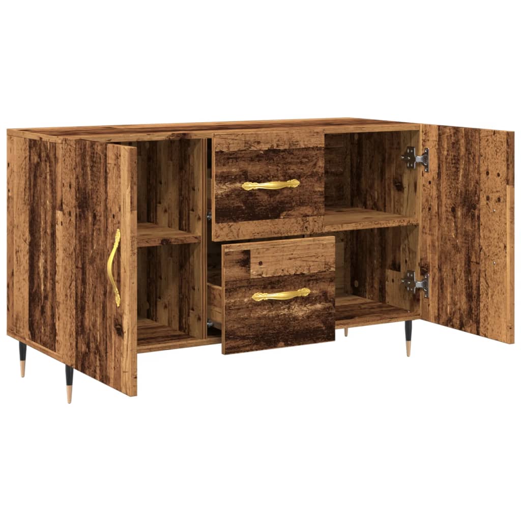 Credenza Legno Antico 100x36x60 cm in Legno Multistrato - homemem39