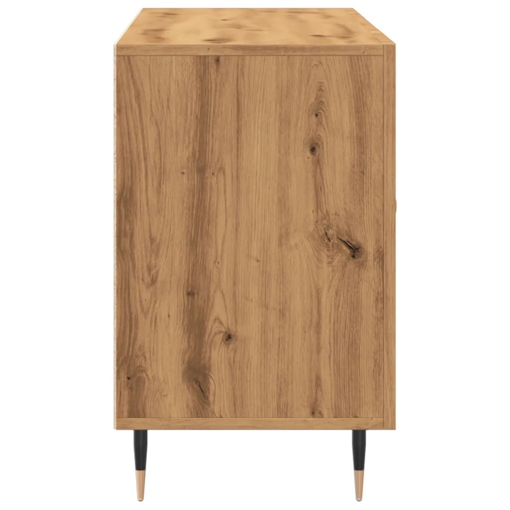 Credenza Rovere Artigianale 100x36x60 cm in Legno Multistrato - homemem39