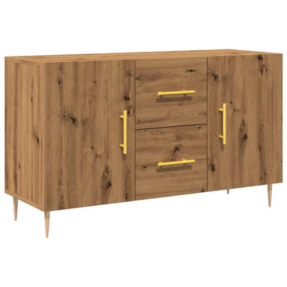Credenza Rovere Artigianale 100x36x60 cm in Legno Multistrato - homemem39
