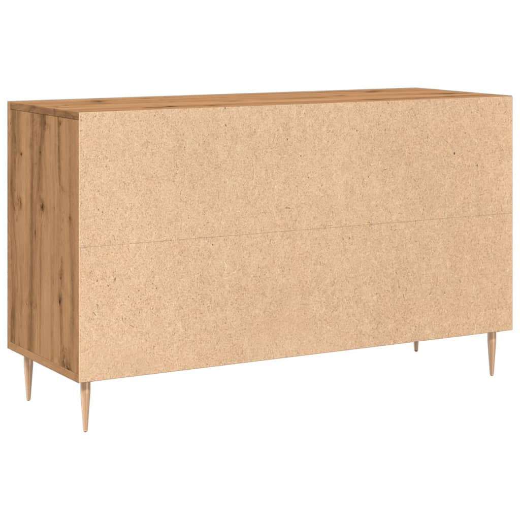 Credenza Rovere Artigianale 100x36x60 cm in Legno Multistrato - homemem39