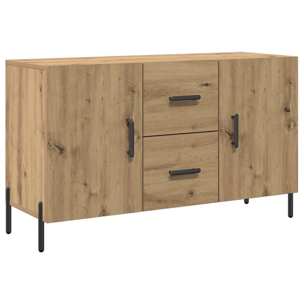 Credenza Rovere Artigianale 100x36x60 cm in Legno Multistrato