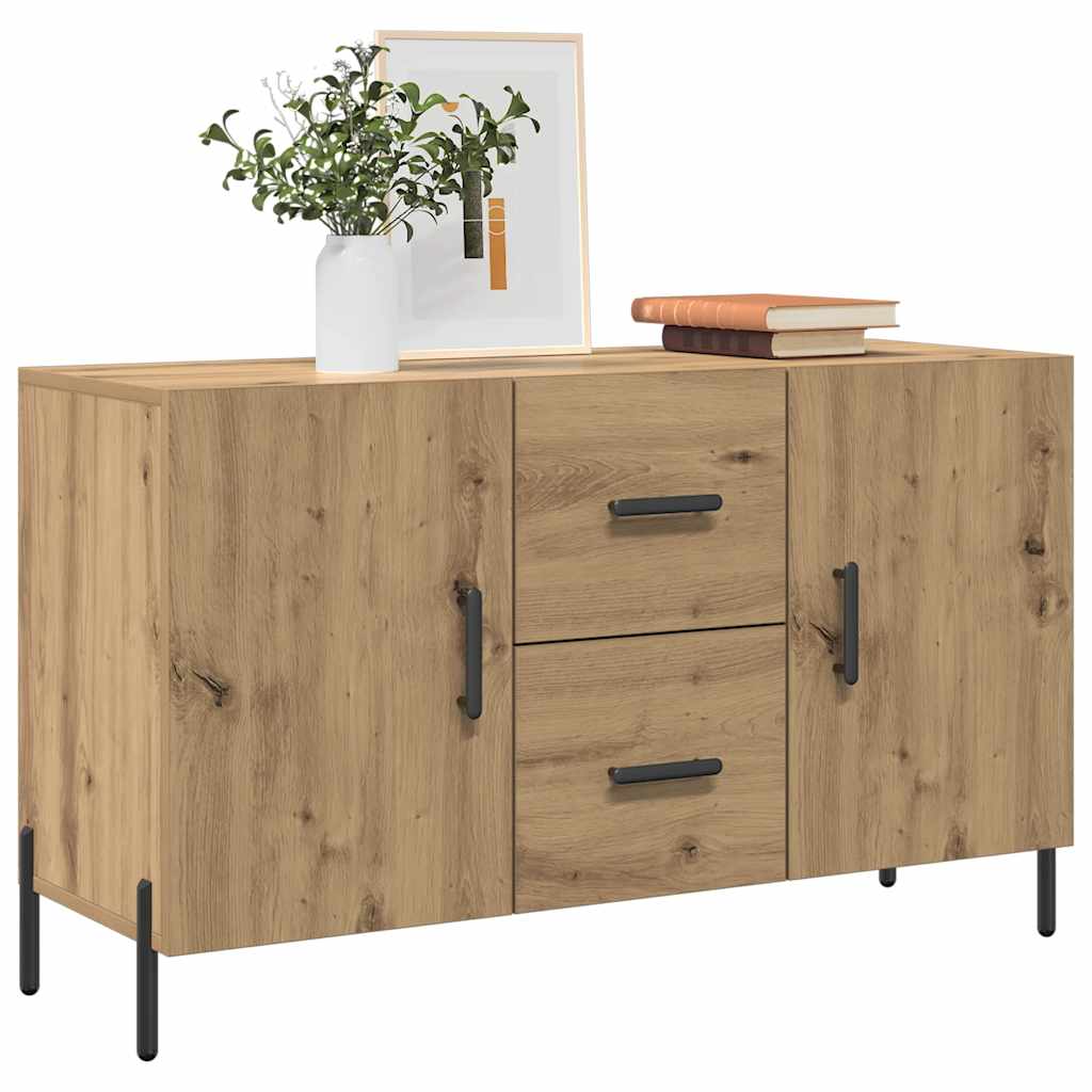 Credenza Rovere Artigianale 100x36x60 cm in Legno Multistrato