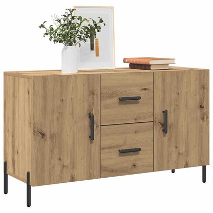 Credenza Rovere Artigianale 100x36x60 cm in Legno Multistrato