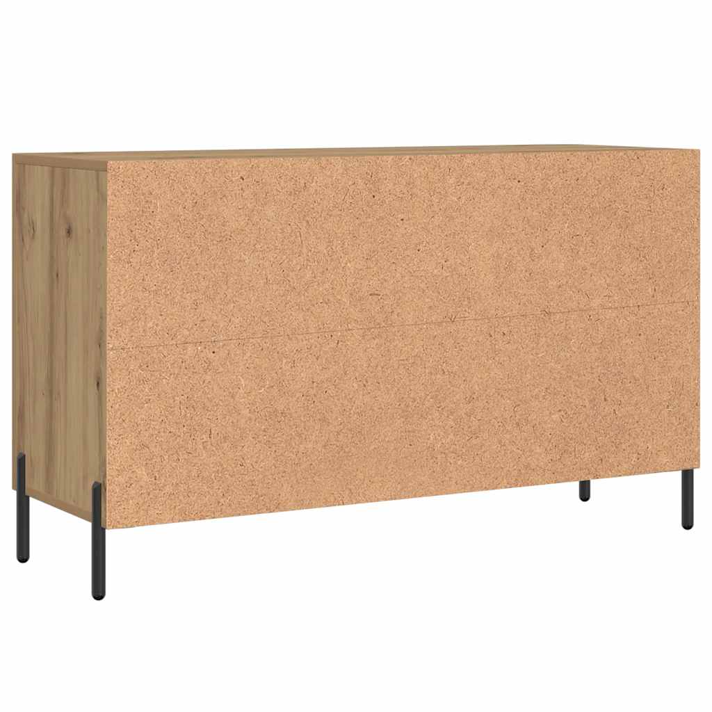 Credenza Rovere Artigianale 100x36x60 cm in Legno Multistrato