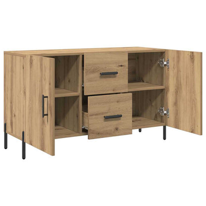 Credenza Rovere Artigianale 100x36x60 cm in Legno Multistrato