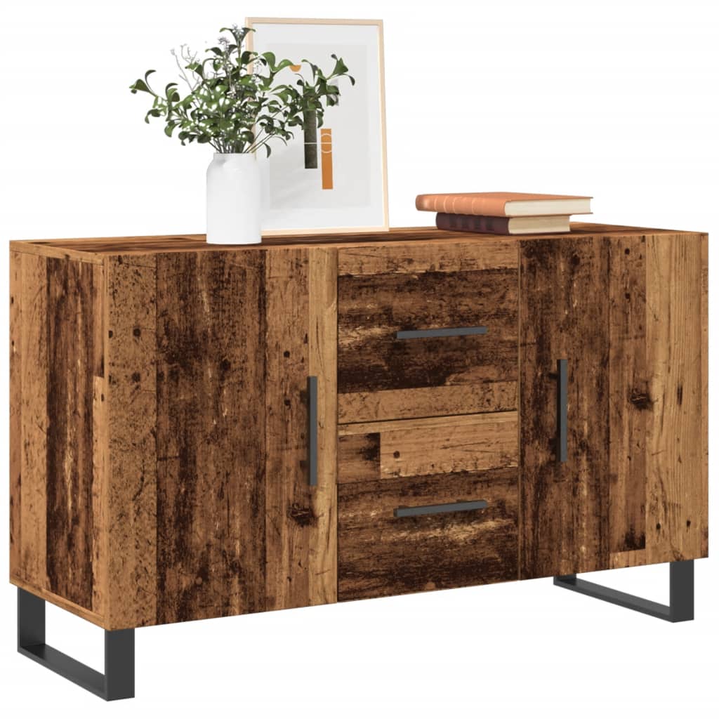 Credenza Legno Antico 100x36x60 cm in Legno Multistrato - homemem39