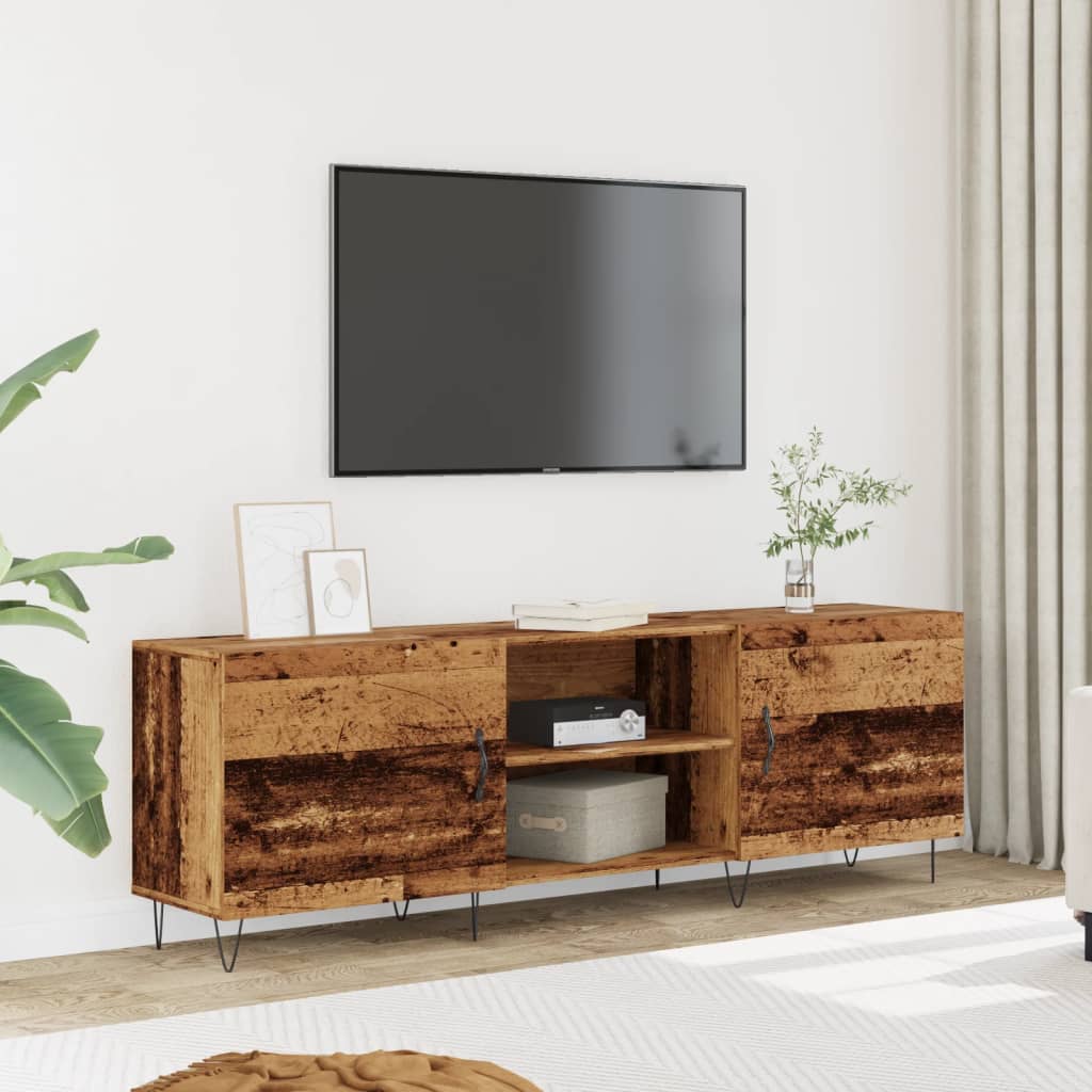 Mobile Porta TV Legno Antico 150x30x50 cm in Truciolato - homemem39