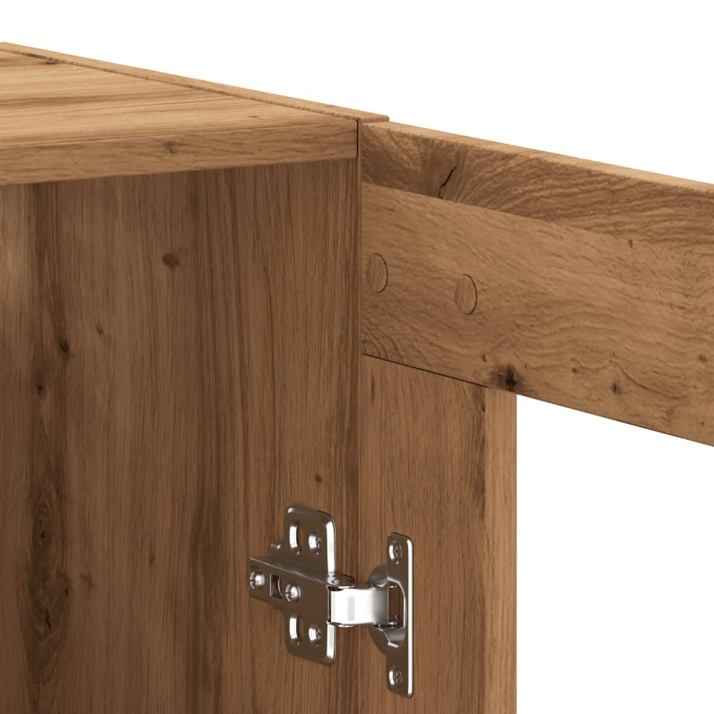 Mobile a Parete Rovere Artigianale 69,5x34x90 cm - homemem39