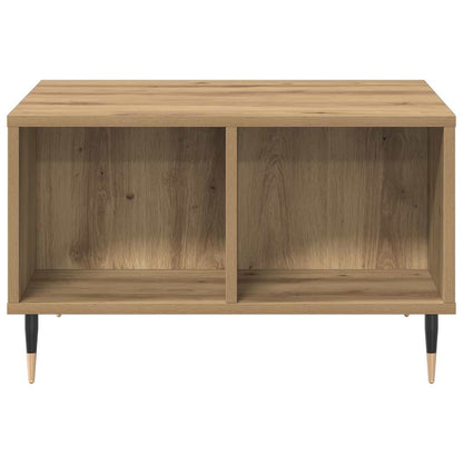 Tavolino da Salotto Rovere Artigianale 60x50x36,5cm Multistrato