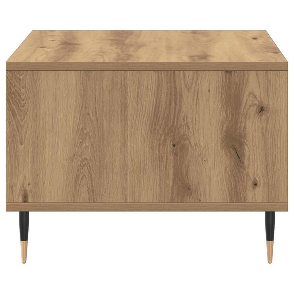 Tavolino da Salotto Rovere Artigianale 60x50x36,5cm Multistrato