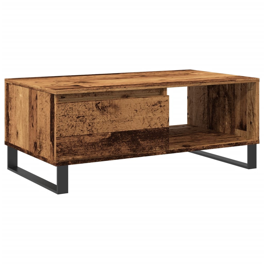 Tavolino da Salotto Legno Antico 90x50x36,5 cm in Truciolato | homemem39