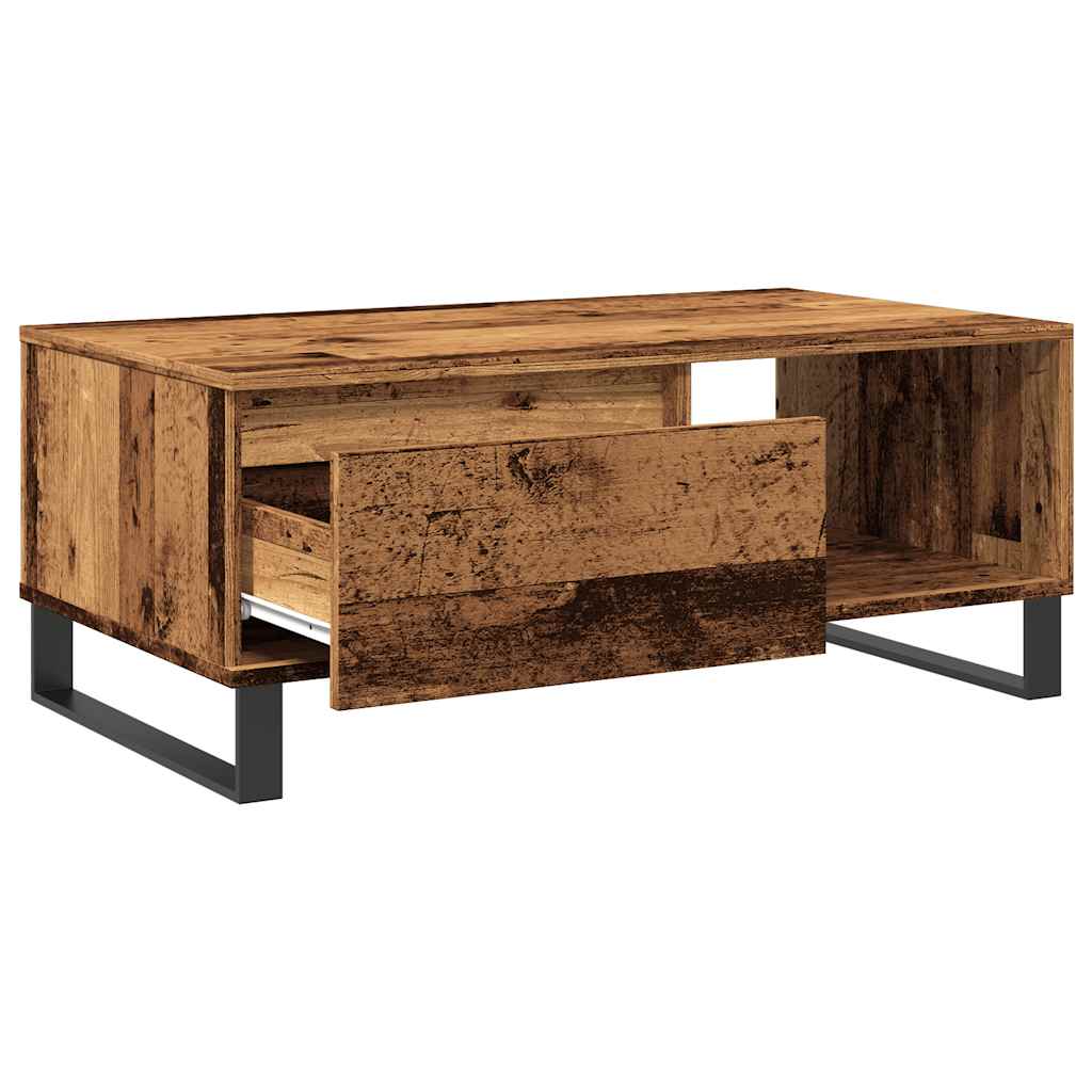Tavolino da Salotto Legno Antico 90x50x36,5 cm in Truciolato | homemem39