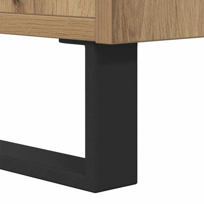 Tavolino da Salotto Rovere Artigianale 90x50x36,5 cm Truciolato | homemem39