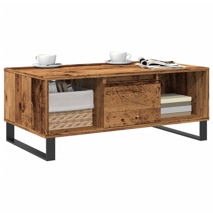Tavolino da Salotto Legno Antico 90x50x36,5 cm in Truciolato | homemem39