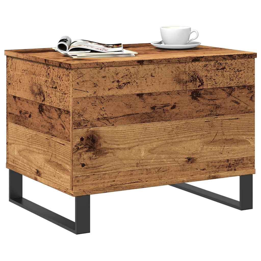Tavolino da Salotto Legno Antico 60x44,5x45cm Legno Multistrato