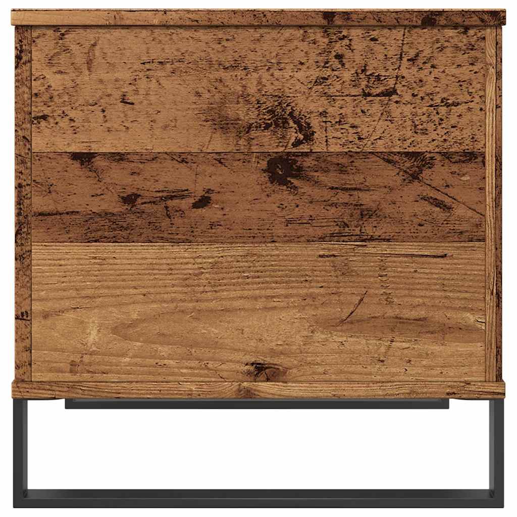 Tavolino da Salotto Legno Antico 60x44,5x45cm Legno Multistrato | homemem39