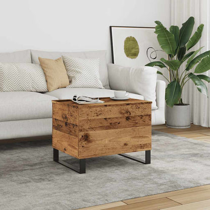 Tavolino da Salotto Legno Antico 60x44,5x45cm Legno Multistrato