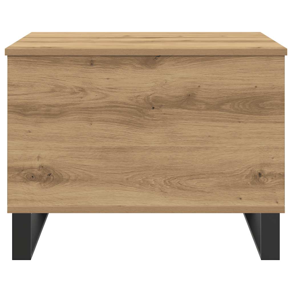 Tavolino Salotto Rovere Artigianale 60x44,5x45 cm in Truciolato | homemem39