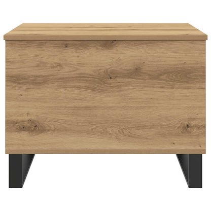 Tavolino Salotto Rovere Artigianale 60x44,5x45 cm in Truciolato | homemem39