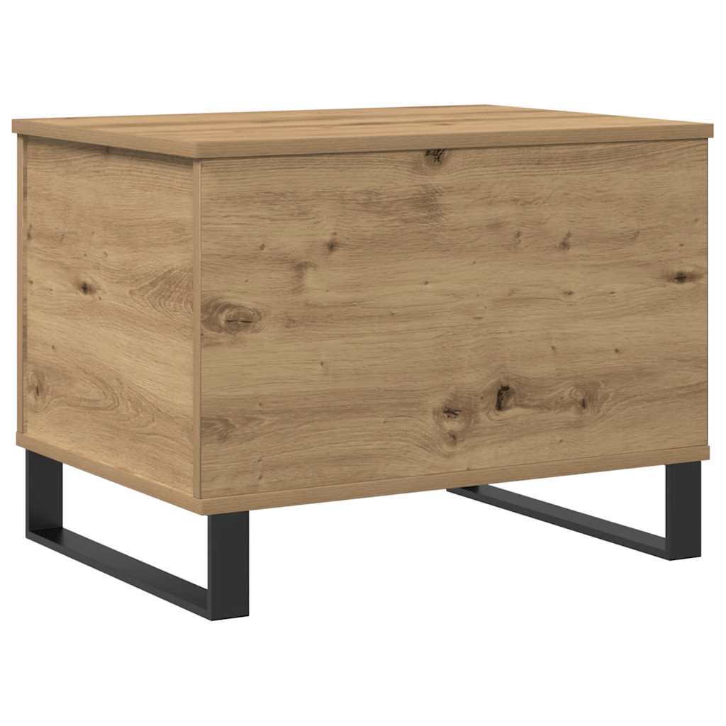 Tavolino Salotto Rovere Artigianale 60x44,5x45 cm in Truciolato | homemem39