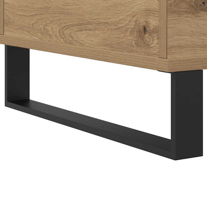 Tavolino Salotto Rovere Artigianale 60x44,5x45 cm in Truciolato | homemem39