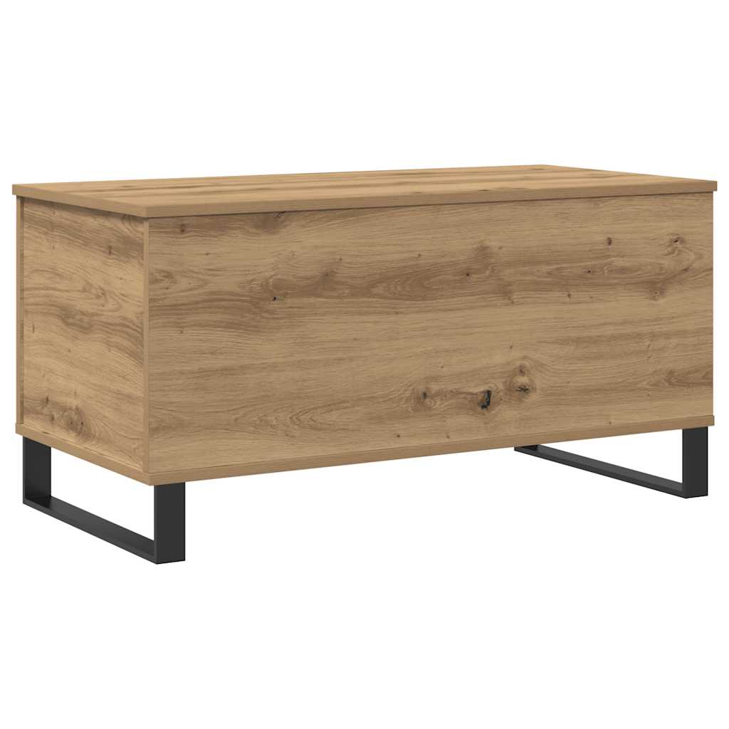 Tavolino Salotto Rovere Artigianale 90x44,5x45 cm in Truciolato | homemem39