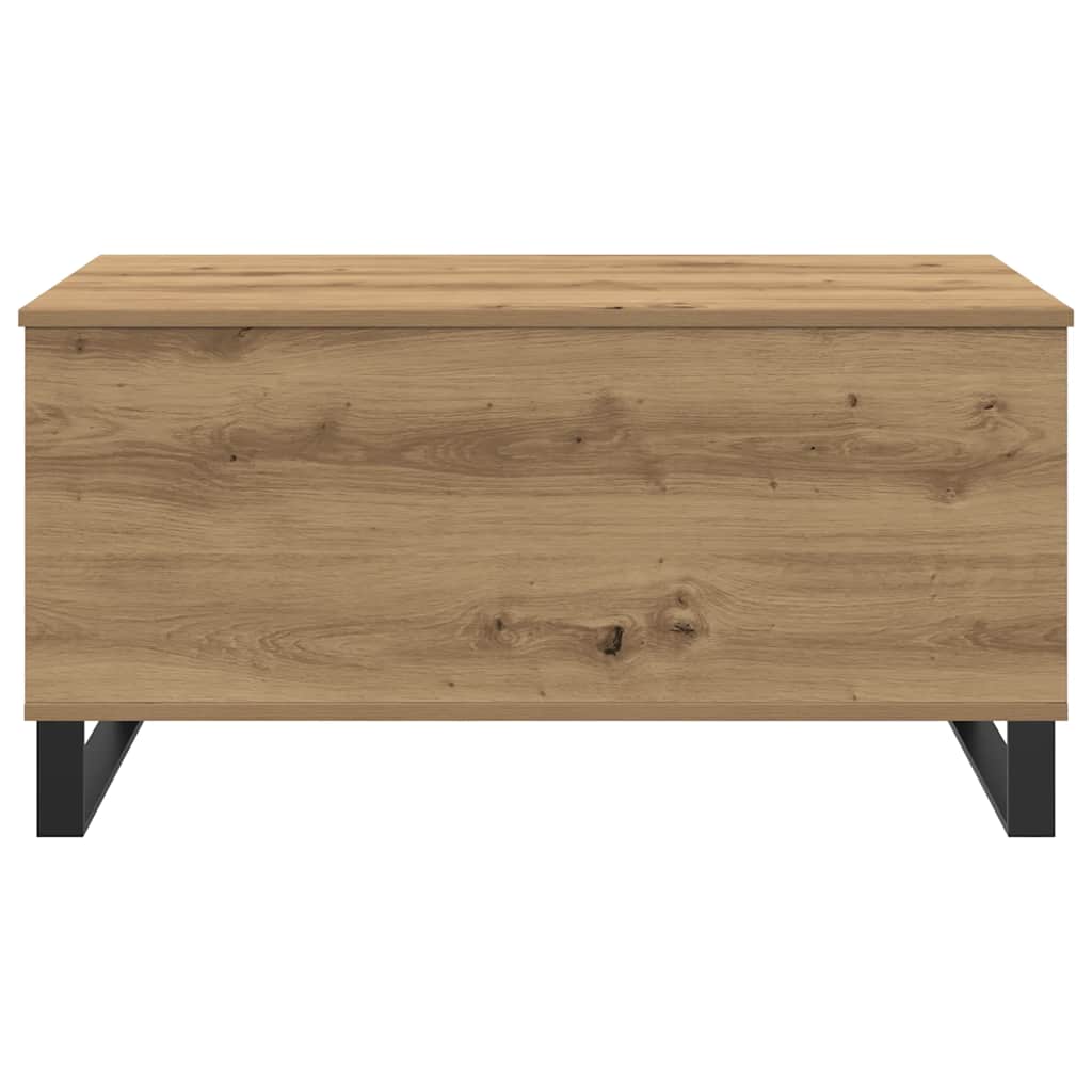 Tavolino Salotto Rovere Artigianale 90x44,5x45 cm in Truciolato | homemem39