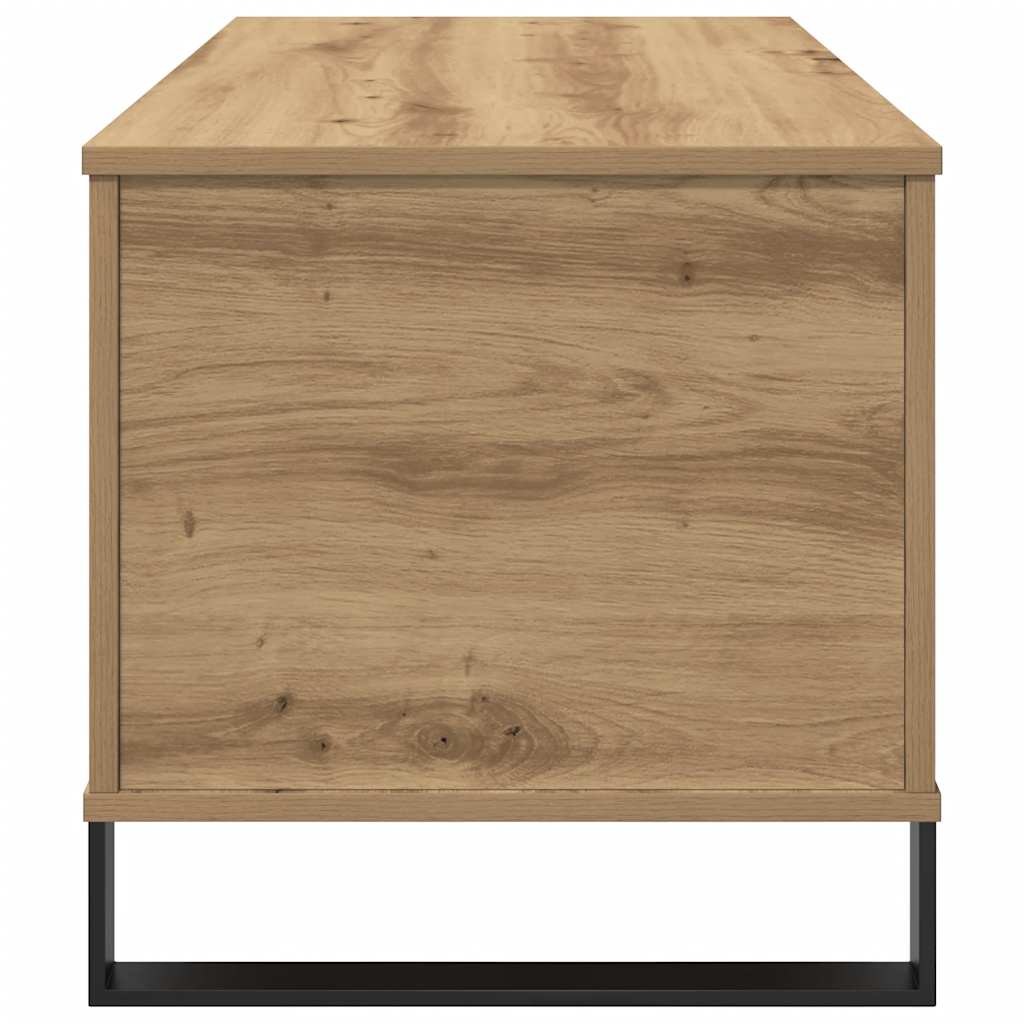 Tavolino Salotto Rovere Artigianale 90x44,5x45 cm in Truciolato | homemem39