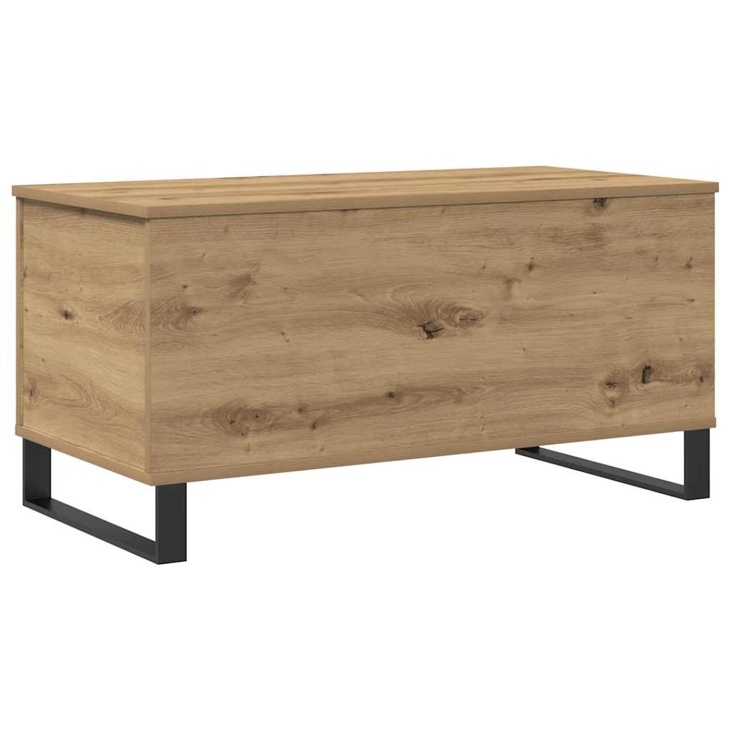 Tavolino Salotto Rovere Artigianale 90x44,5x45 cm in Truciolato | homemem39