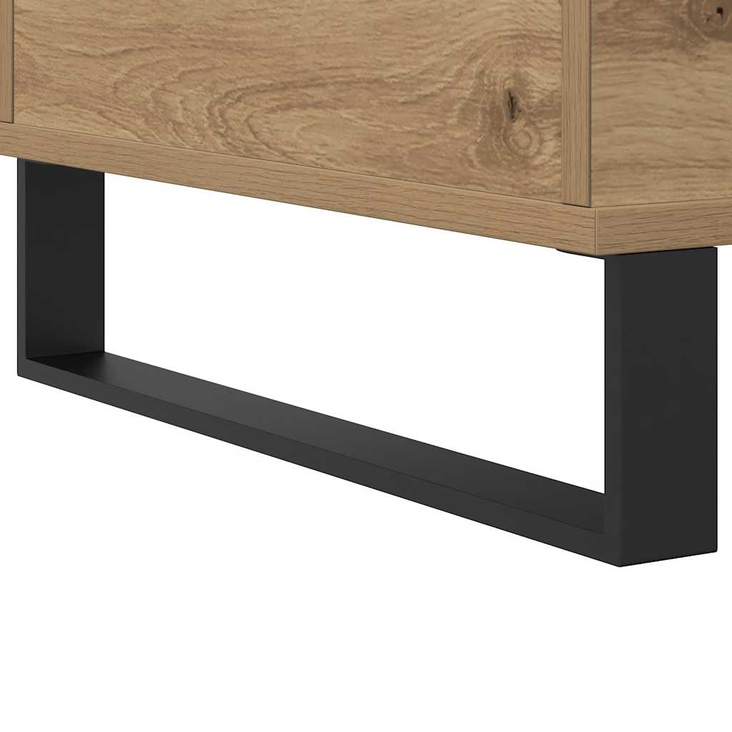 Tavolino Salotto Rovere Artigianale 90x44,5x45 cm in Truciolato | homemem39