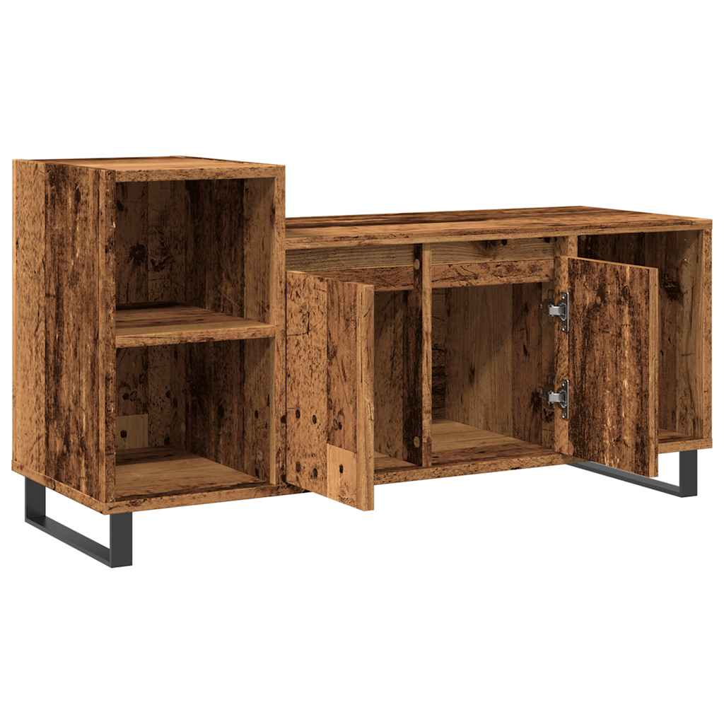 Mobile Porta TV Legno Antico 100x35x55 cm in Legno Multistrato - homemem39