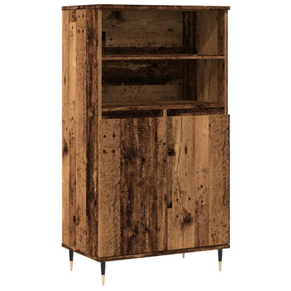Credenza Legno Antico 60x36x110 cm in Legno Multistrato - homemem39