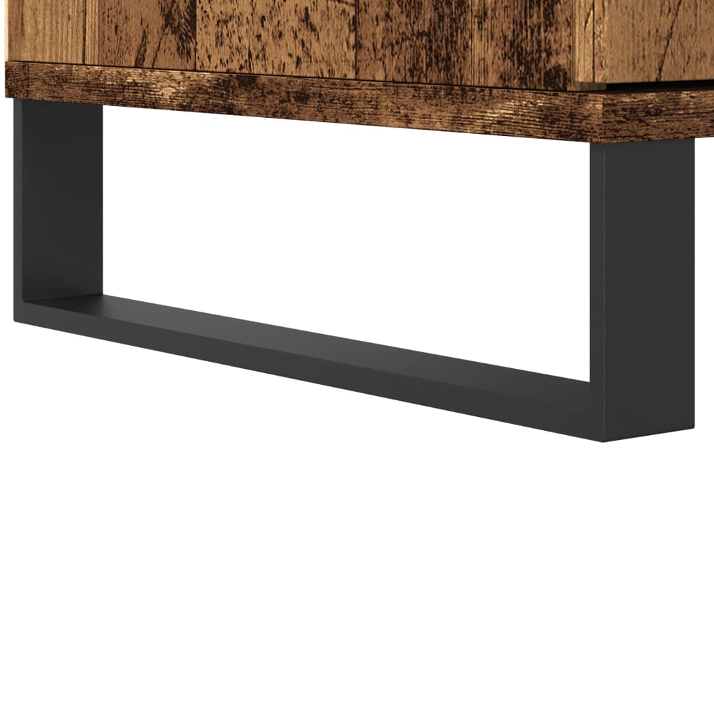 Credenza Legno Antico 60x36x110 cm in Legno Multistrato - homemem39