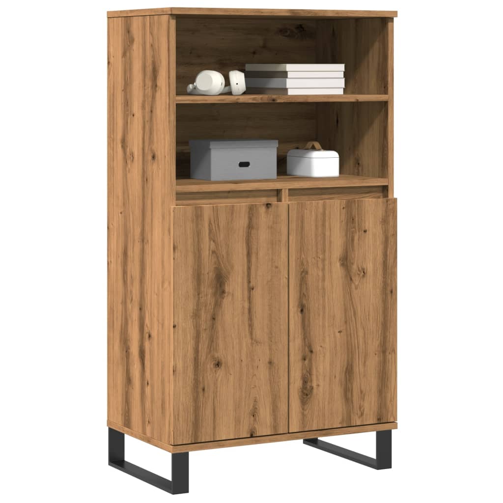 Credenza Rovere Artigianale 60x36x110 cm in Legno Multistrato - homemem39