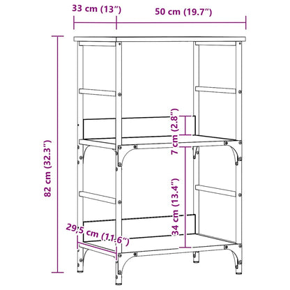 Libreria Rovere Artigianale 50x33x82 cm Legno Multistrato | homemem39