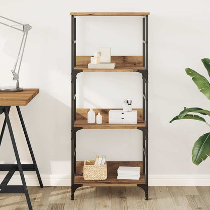 Libreria Rovere Artigianale 50x33x117,5 cm Legno Multistrato | homemem39