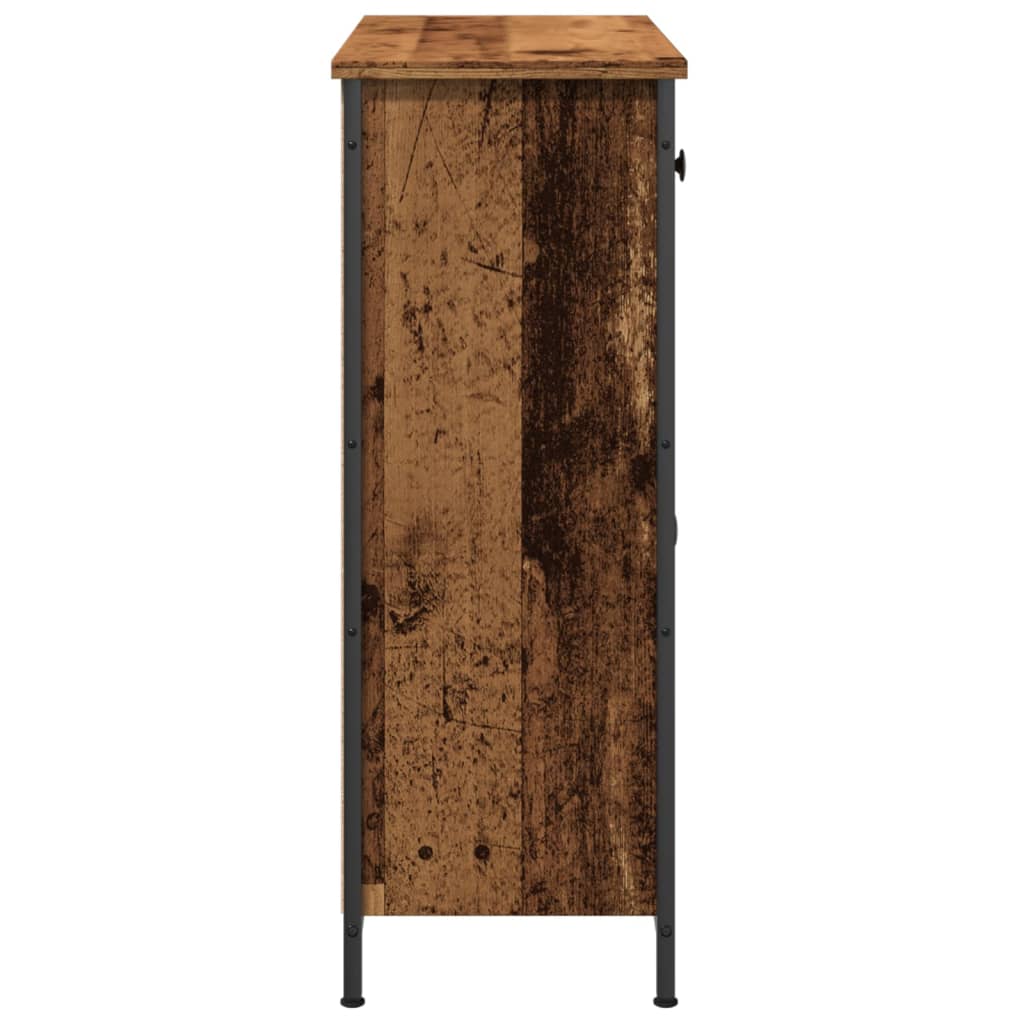 Credenza Legno Antico 70x30x80 cm in Legno Multistrato - homemem39