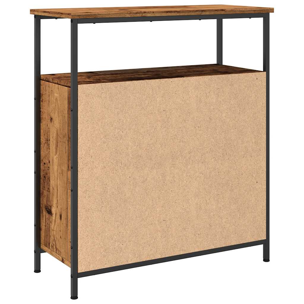 Credenza Legno Antico 70x30x80 cm in Legno Multistrato - homemem39